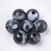 Acrylic Beads X-OACR-S029-060B-07-1