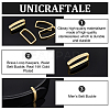 Brass Loop Keepers KK-WH0083-09C-G-5