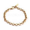 Women's 304 Stainless Steel Rolo Chain Bracelets BJEW-JB05995-01-1