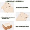 Wood Earring Display Card with Hanging Hole DIY-WH0320-20F-4