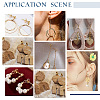 80Pcs 316 Surgical Stainless Steel Stud Earring Findings STAS-PH0005-22-6