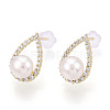 Natural Pearl Stud Earrings PEAR-N020-06N-3