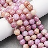 Ombre Effect Dyed Glass Beads Strands X-GLAA-T031-01O-10-2