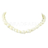 Natural Shell Beaded Necklaces for Women NJEW-JN05030-4