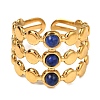 Natural Lapis Lazuli Finger Rings RJEW-Q822-44G-01-2