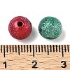 Spray Painted Acrylic Beads X-ACRP-Q018-8mm-M-4