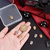 8Pcs 4 Colors Brass Micro Pave Cubic Zirconia Beads KK-PH0006-30-3