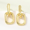 Brass Stud Dangle Earrings KK-CBAB173-01G-1