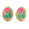 Rack Plating Brass Enamel Beads KK-P276-26C-07G-1