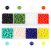 HOBBIESAY 1496Pcs 8 Colors Faceted Rondelle Glass Beads GLAA-HY0001-27-1