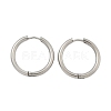 Tarnish Resistant 304 Stainless Steel Huggie Hoop Earrings EJEW-F111B-23mm-P-2