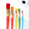 Plastic Children's Nylon Brush Head Tempera Paint Brush Set DRAW-PW0001-092-4