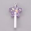 Resin Pendants RESI-K008-B01-1