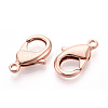 Brass Lobster Claw Clasps KK-YW0004-01E-RG-2