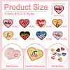 Heart Polyester Computerized Embroidery Cloth Iron on/Sew on Patches PATC-TAC0011-01-4