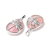 Natural Rose Quartz Pendants G-G900-01P-04-3