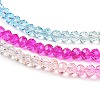 Transparent Painted Glass Beads Strands LS-DGLA-A034-T3mm-A14-4