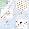 304 Stainless Steel EyeGlass Chains HJEW-TAC0041-5