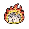 Flaming Animal Alloy Enamel Pins JEWB-G046-05D-1