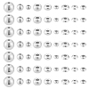 60Pcs 9 Styles 925 Sterling Silver Beads STER-PH0003-29-1