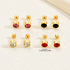 Colorful 8-Piece Stone Earrings Set for Women YJ1820-5