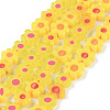 Handmade Millefiori Glass Bead Strands X-LAMP-J035-6mm-06-1