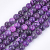 Natural Fire Crackle Agate Beads Strands G-T125-22C-1