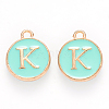 Golden Plated Alloy Enamel Charms LS-ENAM-S118-05K-1