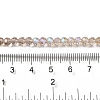 Electroplate Transparent Glass Beads Strands EGLA-A035-T4mm-L22-4
