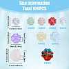 100Pcs 10 Style Transparent Czech Glass Beads GLAA-FH0001-72-2