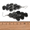 430 Stainless Steel Heart Dangle Earrings EJEW-A137-09EB-5
