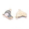 Marine Animals Alloy Enamel Pendants X-ENAM-T022-34J-2