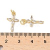 Brass Micro Pave Cubic Zirconia Pendants X1-KK-Q068-49A-G-3