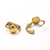 Brass Huggie Hoop Earrings EJEW-H121-04G-3