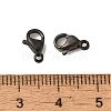 Ion Plating(IP) Polished 316 Surgical Stainless Steel Lobster Claw Clasps STAS-R072-14A-B-3