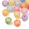 Frosted Transparent Acrylic Pumpkin Beads FIND-B065-05D-2