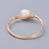 Grade A Natural Freshwater Pearl Rings RJEW-JR00268-2