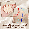 24Pcs Wood Tool for Knitting Loom Accessories TOOL-GA0001-90C-01-3