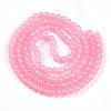 Baking Paint Imitation Jade Glass Round Bead Strands DGLA-Q021-6mm-03-2