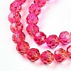 Baking Paint Transparent Glass Beads Strands DGLA-A035-T10mm-A02-4