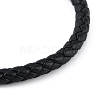 Braided Microfiber Leather Cord Bracelets BJEW-P328-04G-2