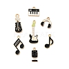 14Pcs 7 Styles Music Theme Alloy Enamel Pendants FIND-FP0002-97-3