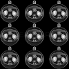 10Pcs Transparency Acrylic Christmas Balls Pendants DIY-CP0013-38A-7