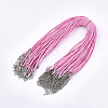 Waxed Cord Necklace Making NCOR-T001-09-1