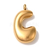Ion Plating(IP) 304 Stainless Steel Pendants STAS-M017-08G-03-1