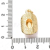Brass Enamel Pendants KK-K408-66G-04-3
