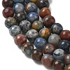 Natural Dumortierite Beads Strands X-G-F826-A01-4mm-8