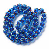 Transparent Handmade Bumpy Lampwork Beads Strands LAMP-T007-18-B09-2