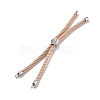 Twisted Nylon Cord Silder Bracelets DIY-B066-03P-02-1