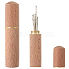 Sandalwood Leather Craft Sewing Needles Case Box TOOL-WH20013-07G-1